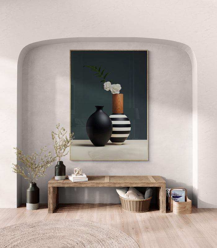 Quadro Decorativo - Vasos com flores