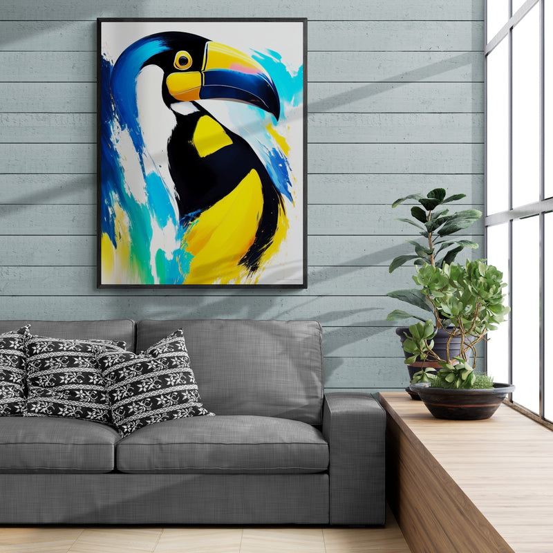Quadro Decorativo - Tucano aquarelado